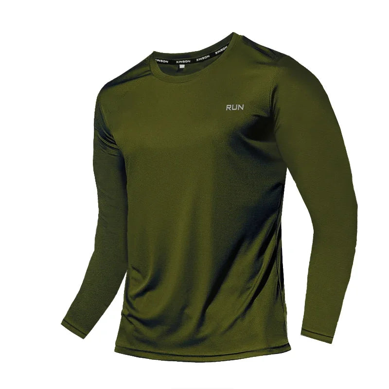 Men’s Ice Silk Long Sleeve Shirt