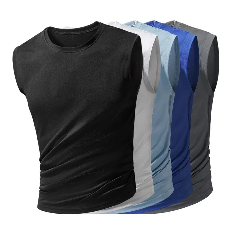 Men’s Ice Silk Sleeveless Shirt