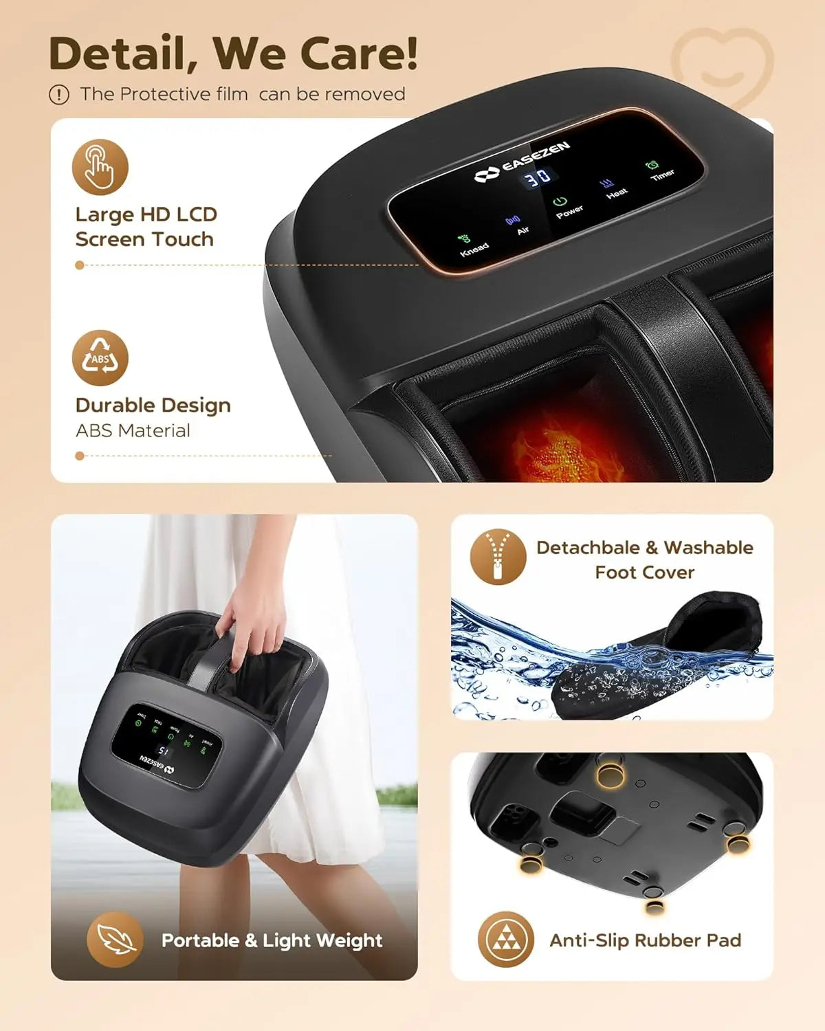 Shiatsu Foot Massager with Heat
