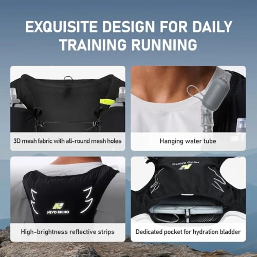Hydration Vest with Soft Flasks