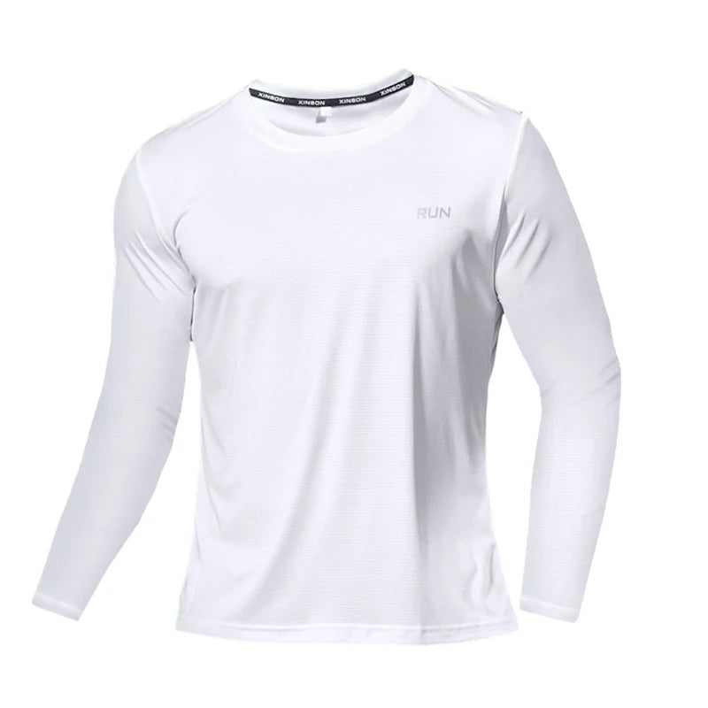 Men’s Ice Silk Long Sleeve Shirt