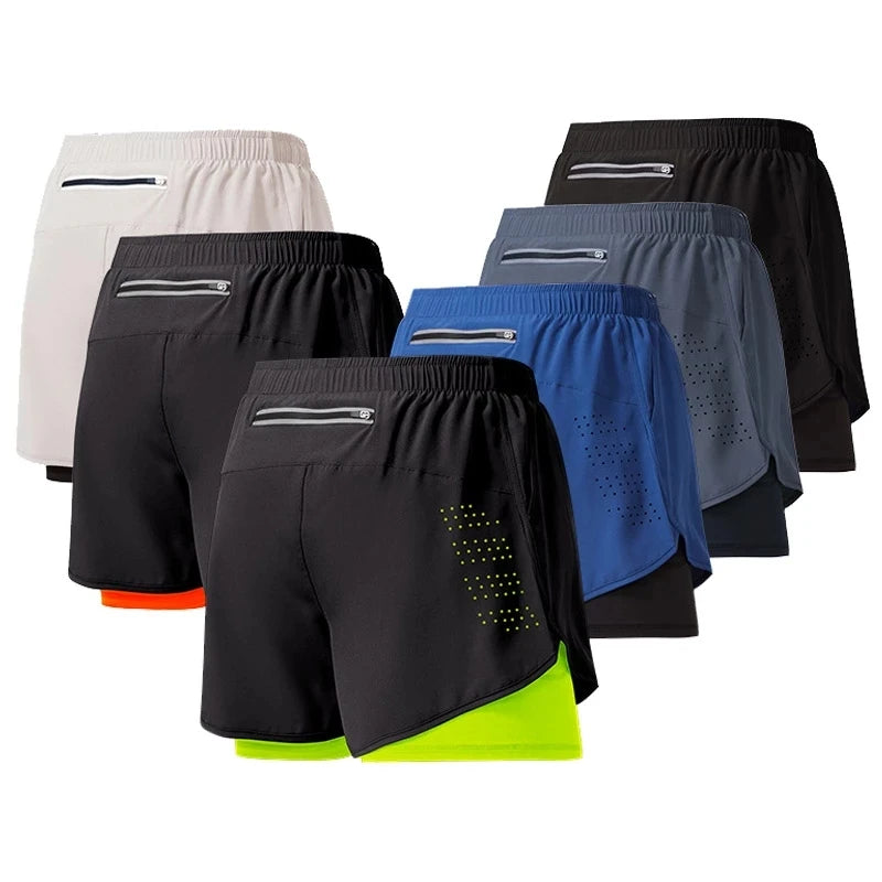 Men’s Double Layer Running Shorts