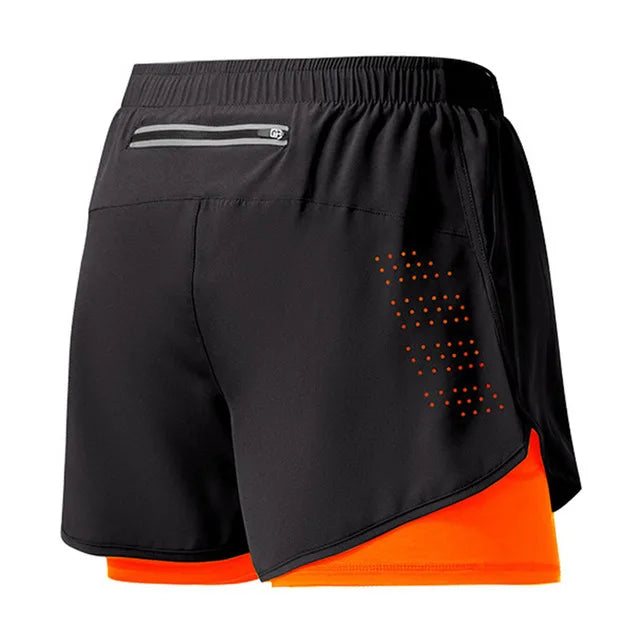 Men’s Double Layer Running Shorts