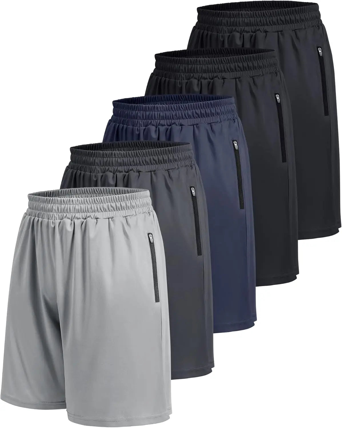 Men’s Athletic Shorts (5-Pack)