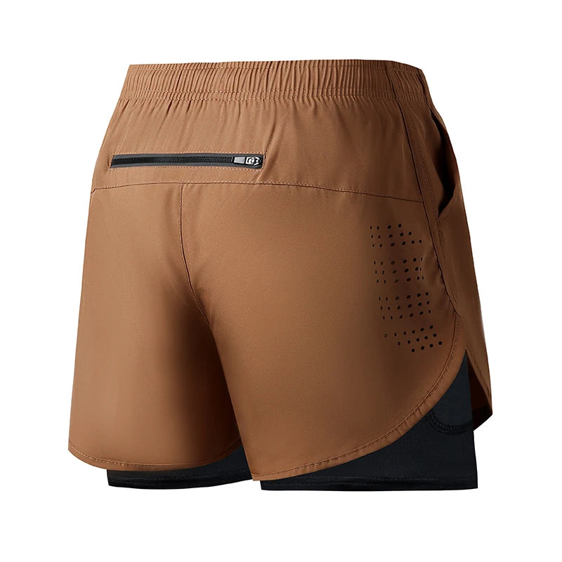Men’s Double Layer Running Shorts