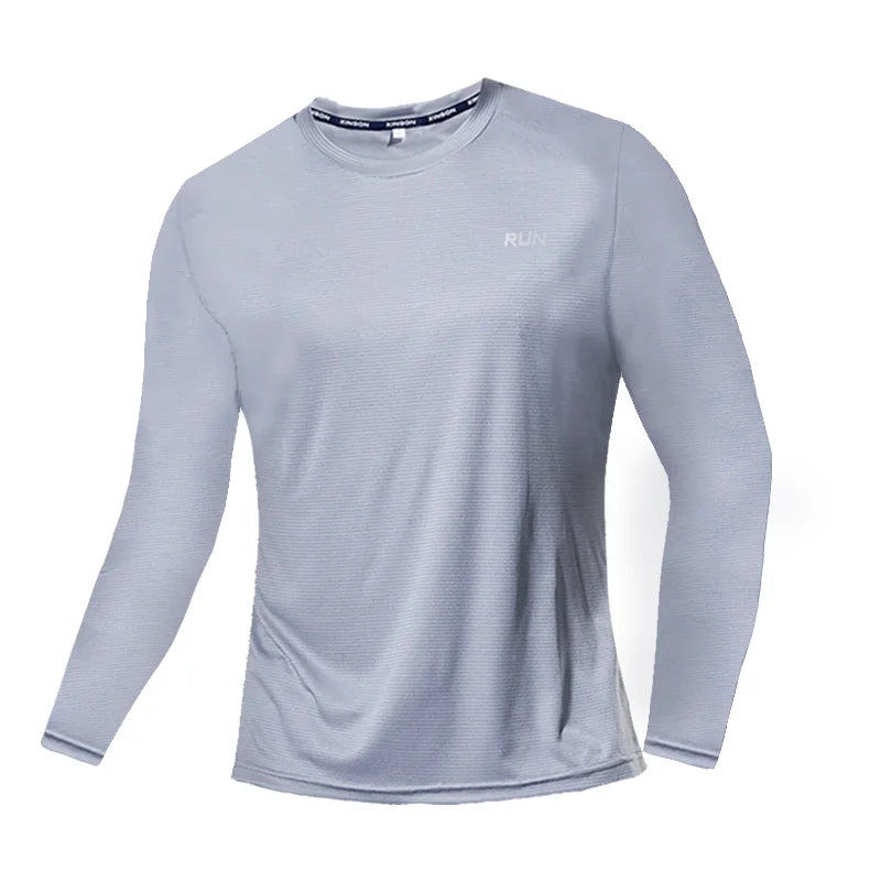 Men’s Ice Silk Long Sleeve Shirt