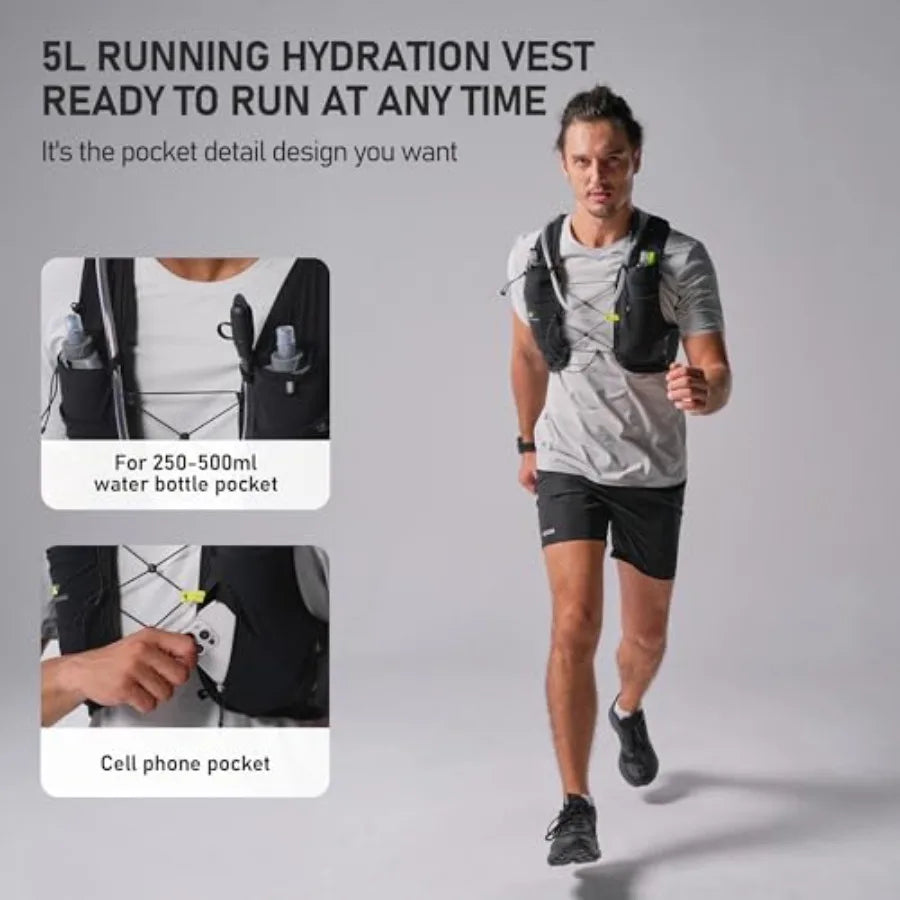 Hydration Vest with Soft Flasks