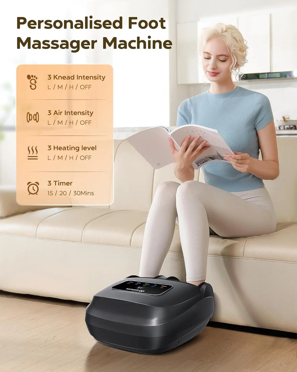 Shiatsu Foot Massager with Heat